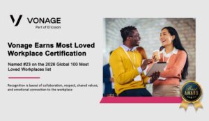 Vonage best workplace recognition