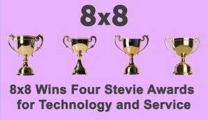 8×8 Wins Four Stevie Awards for Technology and Service