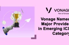 Vonage Named Major Provider in Emerging ICX Category