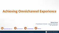 Webinar Slides: Omnichannel - Joining up the Customer Experience by Richard Snow