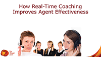 Kim Ellis slides on how real time coaching improves agent effectiveness