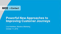 Lisa Hodgkiss webinar slides on powerful new approaches to improving customer journeys