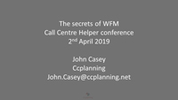 John Casey slides on the secret of WFM